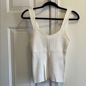 WHITE HOUSE BLACK MARKET small ribbed top